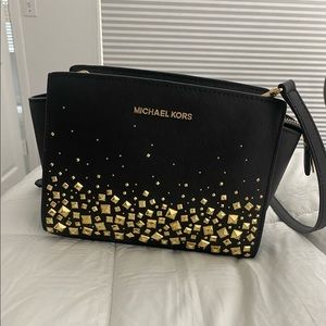 Michael kors studded crossbody